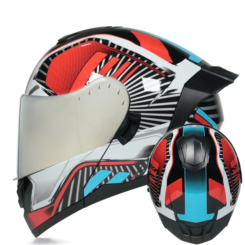

Flip Up Motorcycle Modular Helmet Full Face Motorbike Professional Tracker Enduro Classic Casco Moto Crash Capacete De Moto
