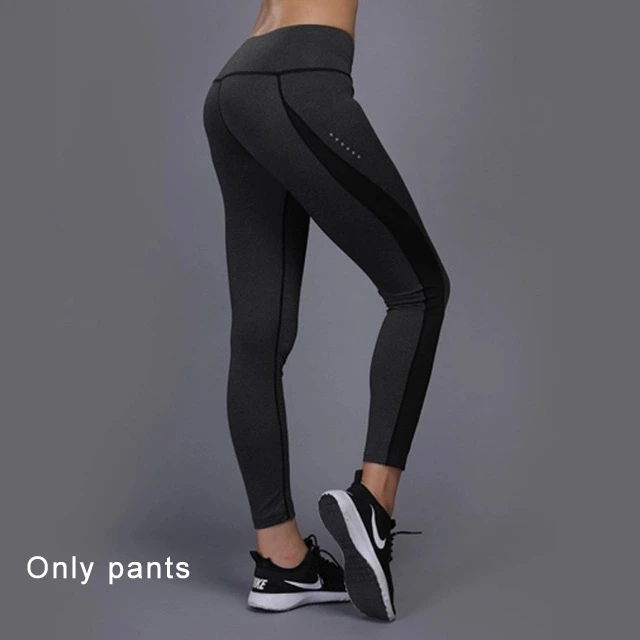 Only pants bonjean без рукавов Йога набор женщин для бега для фитнеса для спорта жилет+ брюки для йоги, Леггинсы Спортивная одежда для бега спортивный костюм - Цвет: Only pants