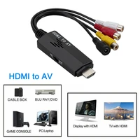 hdmi male to av female adapter cable converter for tv vhs vcr dvd recorders new arrival