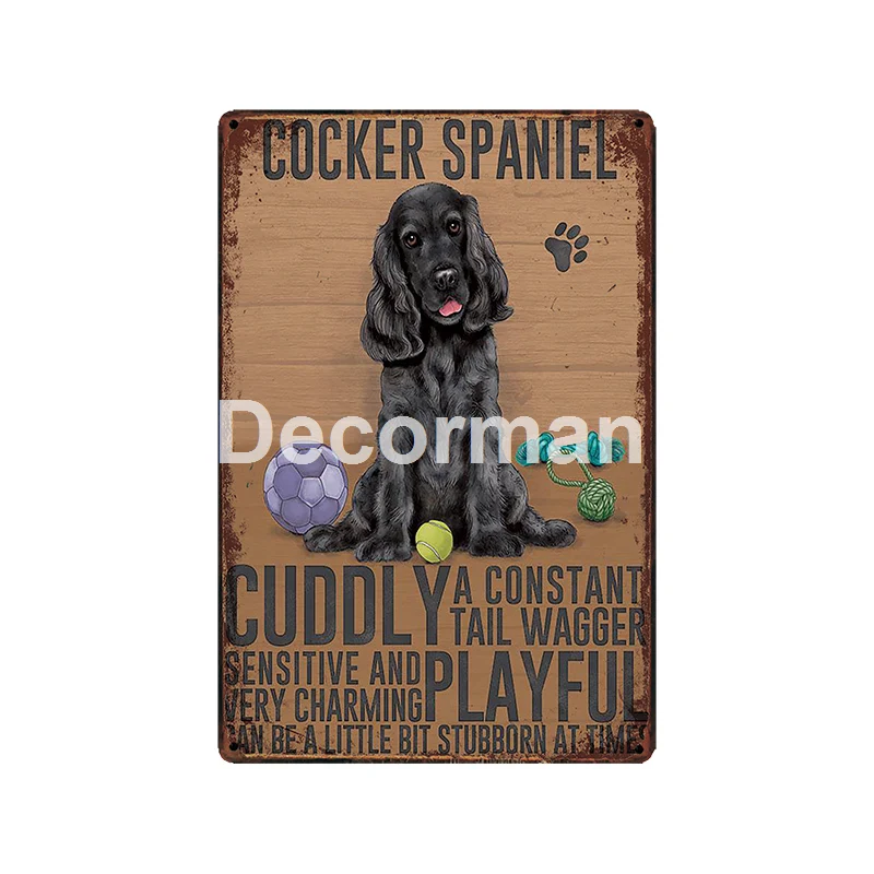 [DecorMan] Custom Pet DOG CAT металлический знак виппет лабрадор такапор настенная живопись
