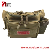 noeby mini fishing tackle bag 28x19x12cm canvas waist lure bag waterproof package fishing tackle outdoor equipment bag