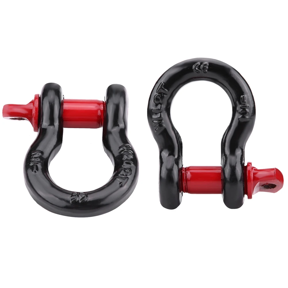 

1pc Heavy Duty Galvanized Shackles D Ring 2T 4,400lbs Capacity Shackle Mount For Vehicle Recovery Towing Dropshipping New