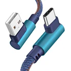 Кабель USB Type-C 90 градусов для быстрой зарядки, Usb C кабель передачи данных, кабель для Samsung, Huawei, Xiaomi 8, 9, кабель Micro USB, провод Android