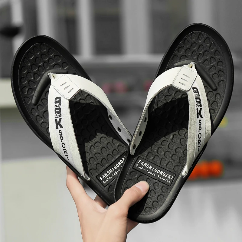 

Sandalet Erkek Sandale Homme Cuir Ete Sandalias Cuero Summer Sandals Men Leather Big Size Sandales Playa Hombre