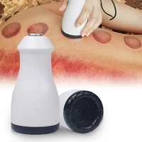 dropshipping electric body cupping massager meridian gua sha heating muscle relax slimming skin care back massage tool