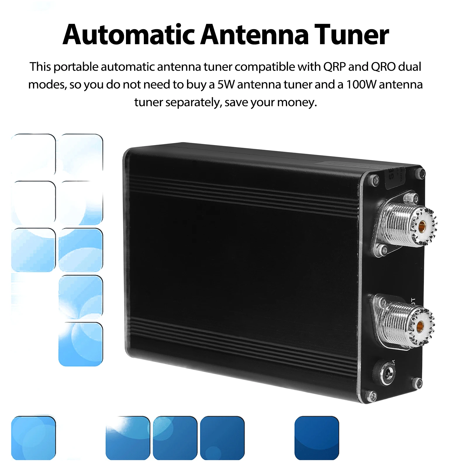 Автоматический антенный тюнер ATU100 100 Вт совместимый с QRP QRO Dual-mode PIC18F2520 Microcontroller 3 ~