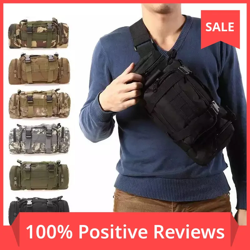 Водонепроницаемая поясная сумка из ткани Оксфорд для мужчин и женщин Военная