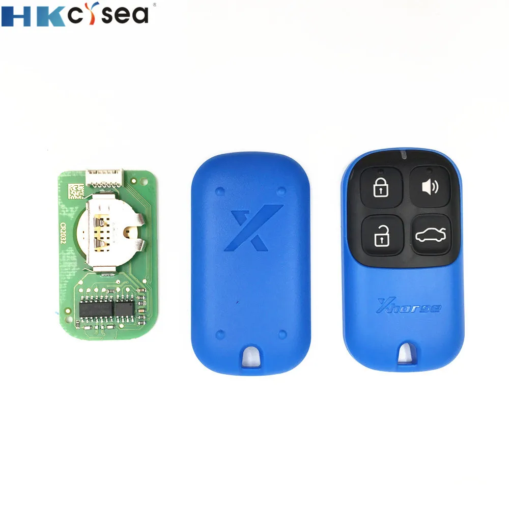 HKCYSEA 1 шт. синий 4 кнопки Xhorse VVDI пульт дистанционного управления для автомобиля