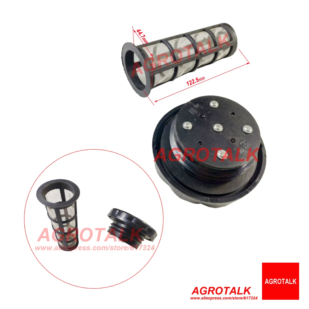 Экран топливного фильтра с крышкой бака для трактора Foton Lovol 800 824 номер детали: