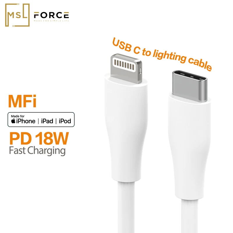 

Iphone Charger lightning usb type-c Cable cord 2m MFI fast PD 18W 2.4A charging cable for 12 Pro max 11 SE IPAD pro air 3 mini