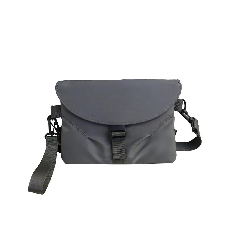 

Solid Color Casual Shoulder Fashion Female Male Cross Body Bag Small Nylon Retro Chest Couples Bag