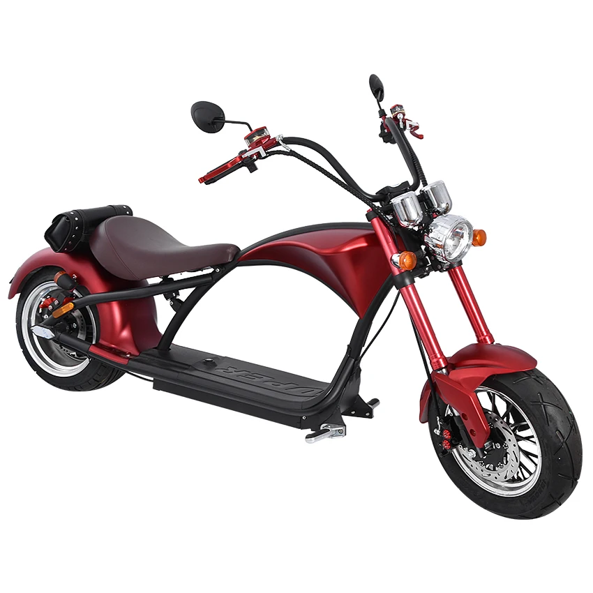 Kaufen Elektrische Motorrad 2000W 50km Retro Vintage Stil Elektrische Fahrzeug Erwachsene Roller 60V 20AH Fett Reifen Motorrad