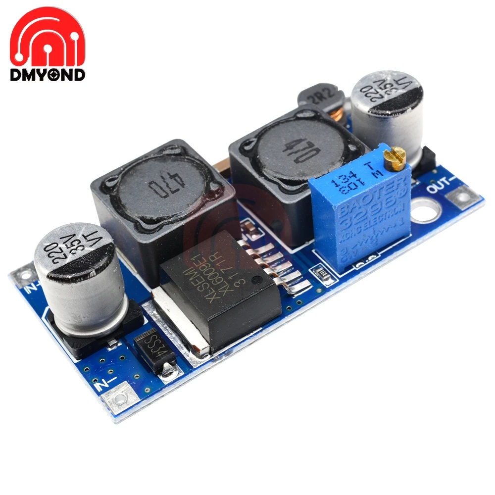 Автоматический Бак MOSFET 12 В постоянного тока XL6009 преобразователь Bost Регулируемый