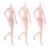 plastic 13 ball jointed doll female body model 60cm 21 joints girl doll without head 3 skin colors
