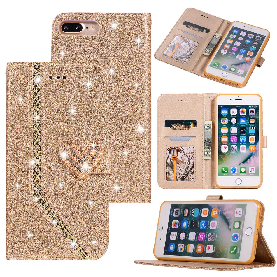 

Diamond ornament Phone Case Suitable For Sumsung Phone S7Edge S7 S8Plus S8 S9Plus S9 Note9 Note8 J330 EU Flap Leather Shell