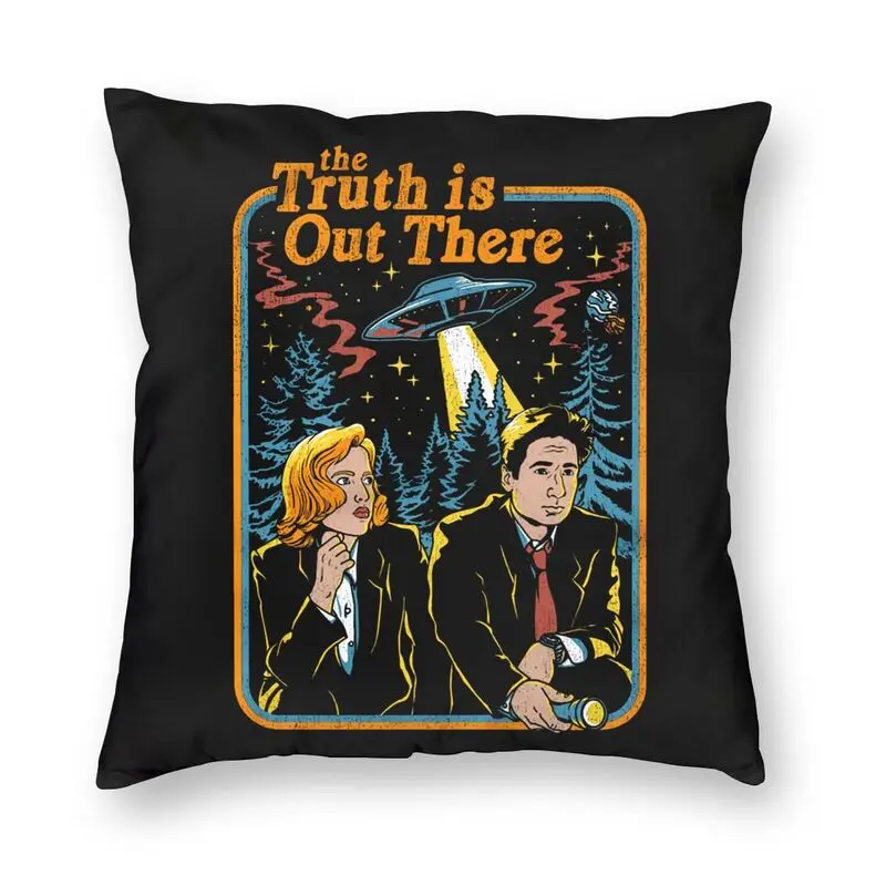 

Наволочка для подушки The X файлы, украшение для дивана в гостиной, наволочка квадратная для подушки 45x45, бархатная наволочка