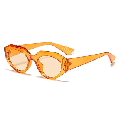 

New Sunglasses For Ladies Fashion Retro Small Frame Sunglasses Concave Style Various Color Sunshade Mirror Euro-American 2021