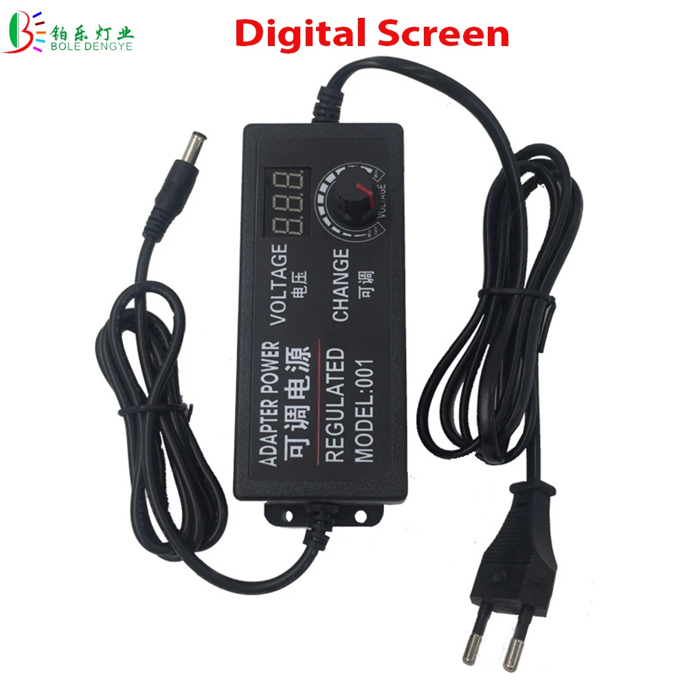 Регулируемый светодиодный Питание переключатель адаптер 3 в 12 В 24 постоянного