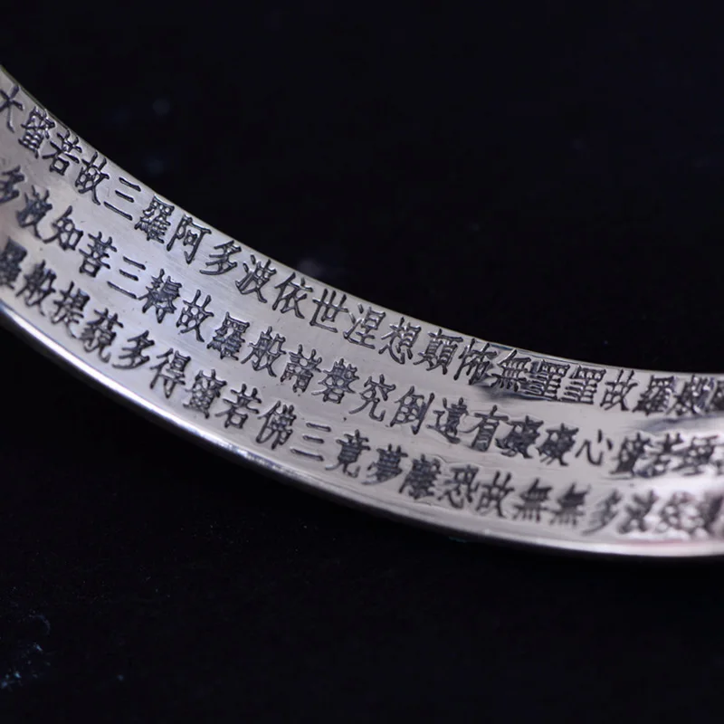 Настоящее чистое 925 пробы серебряные браслеты для женщин и мужчин ретро античный