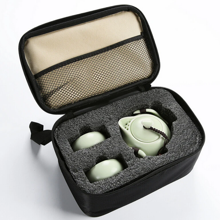 

Чайный сервиз включает горшок и 2 чашки, высококачественный элегантный gaiwan, красивый и простой чайник, кружка для чая