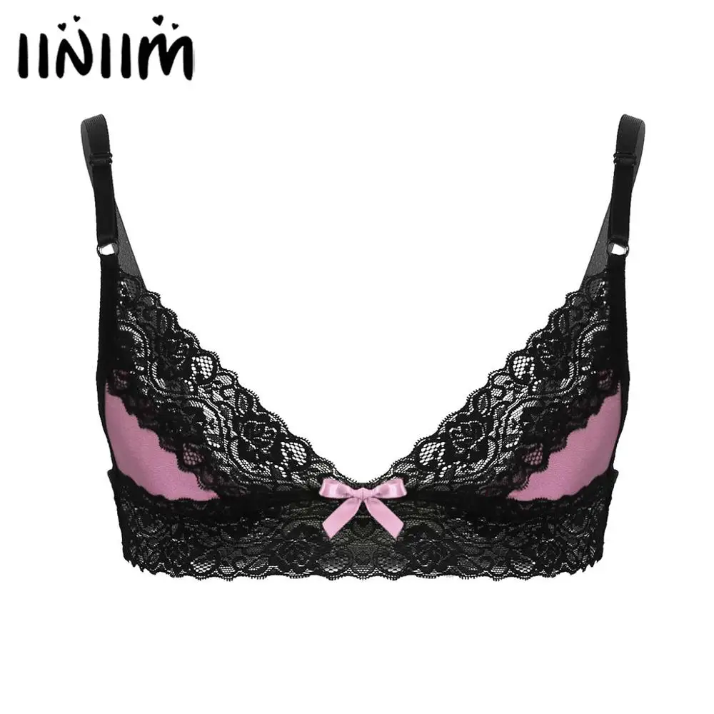 Мужское эротическое нижнее белье iiniim Sissy бюстгальтеры топы для вечеринок на