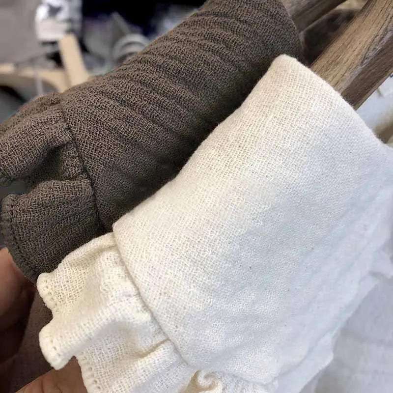 WLG/весенне-осенние рубашки для девочек детские однотонные Бежевые Коричневые с