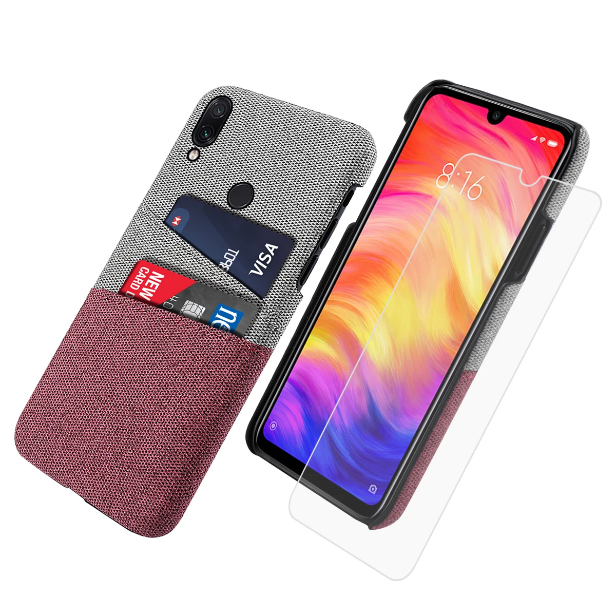 Для Xiaomi Redmi Note 7 Pro Чехол на заднюю панель Ультра Тонкий Жесткий ПК телефон против