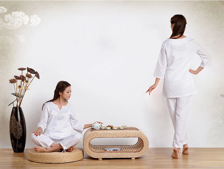 Высокое качество Весна и лето хлопок лен вышивка femaleyoga костюм костюмы для