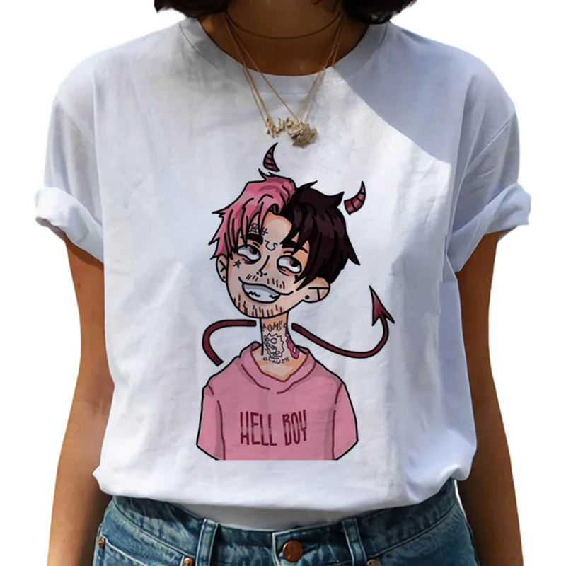 Lil Peep Harajuku Хип Хоп футболки для женщин Cry Baby Ullzang модная футболка 90s Графический Hell мальчик футболка Топ-безрукавка в уличном стиле для женщин