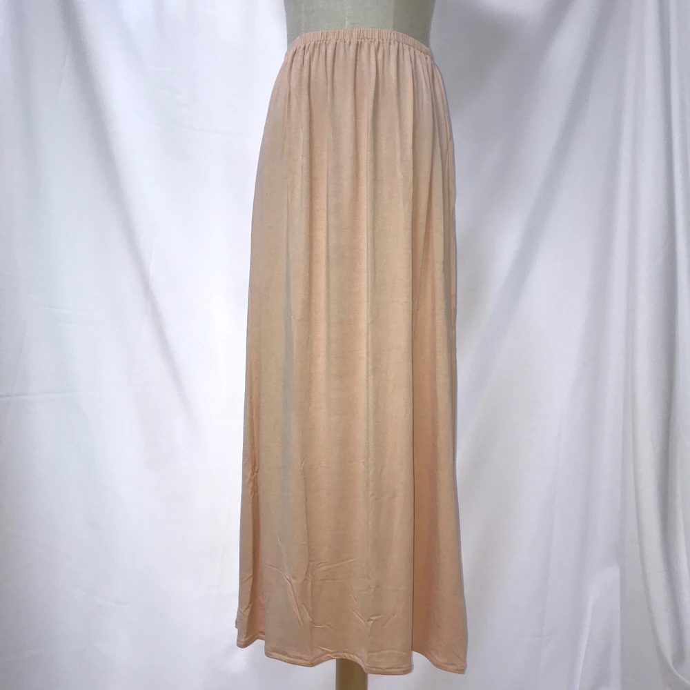 Ультрадлинная однотонная Нижняя юбка длиной до щиколотки 90 см базовая из