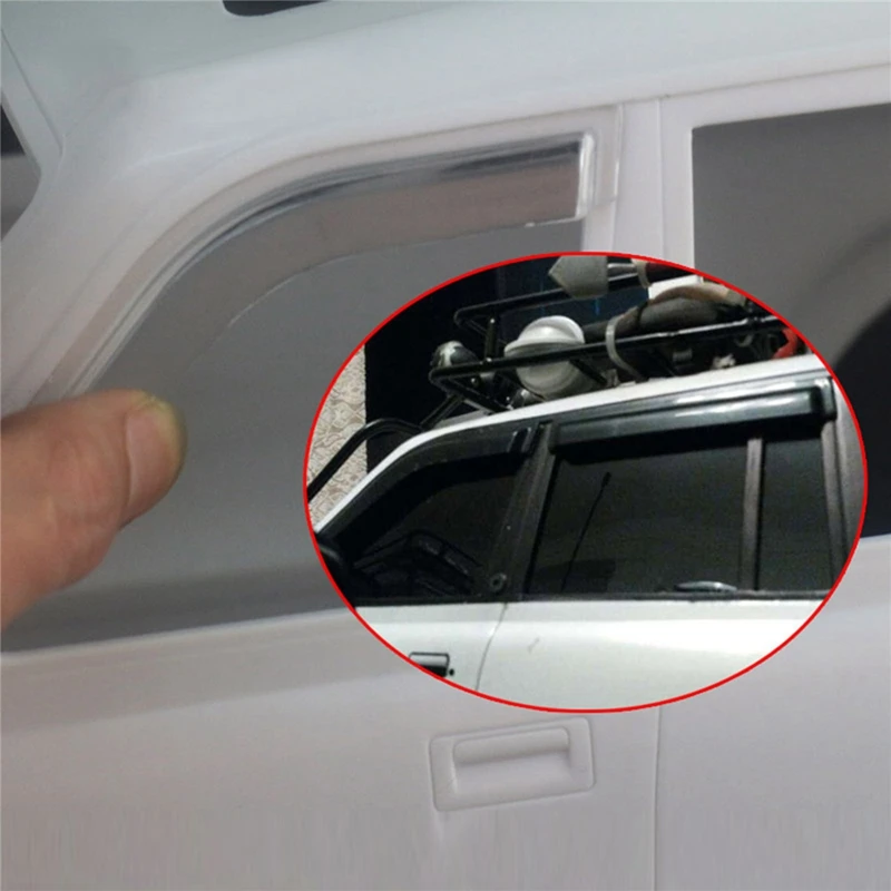 Переднее и заднее окно солнцезащитный козырек ветровой дефлектор Набор для 1/10 LC80