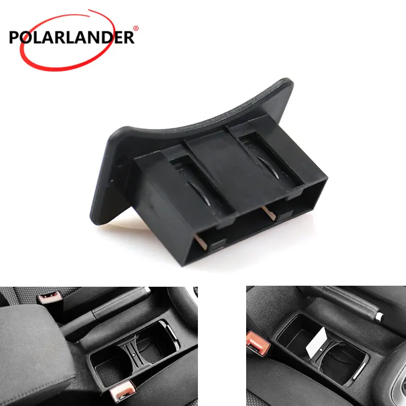 Черный для VW Golf MK6 GTI R20 2008 2009 2010 2011 2012 чашка держатель карт Слот монет центральная