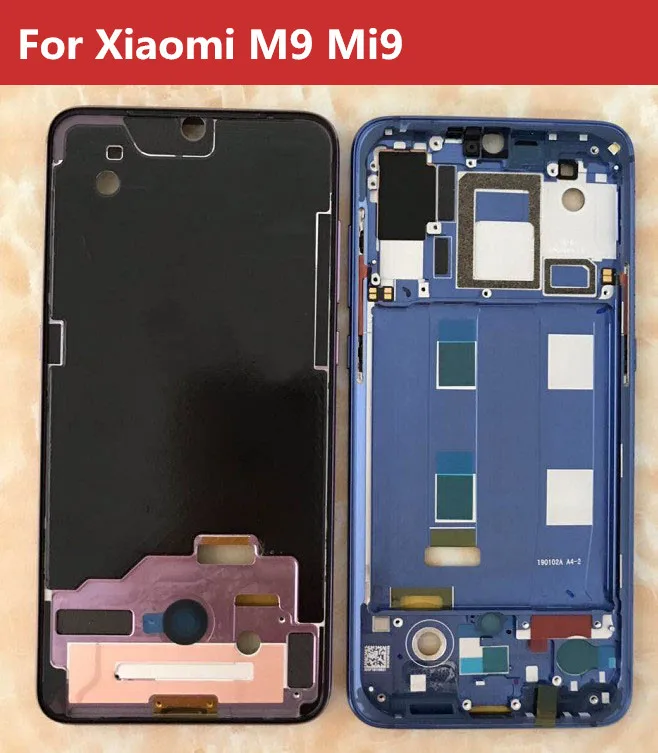 Для Xiaomi 8 передний ЖК-корпус средняя рамка лицевой панели рамка+ Боковая кнопка для Xiaomi 8/M8/Mi8 запасные части с наклейками