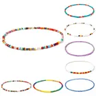 Coxeer 1 шт. богемный стиль украшение из бисера ожерелье-чокер ручной работы милое богемное ожерелье из бисера ювелирные аксессуары для пляжа