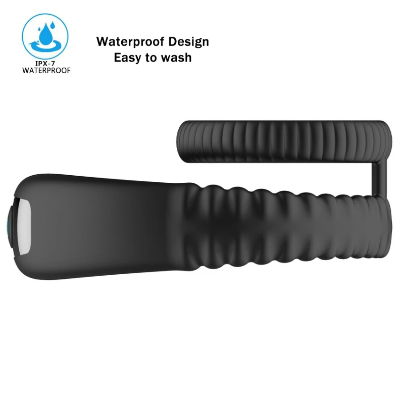 Вибрирующие Эрекционные кольца двойной Удлиняющая насадка силиконовые на пенис