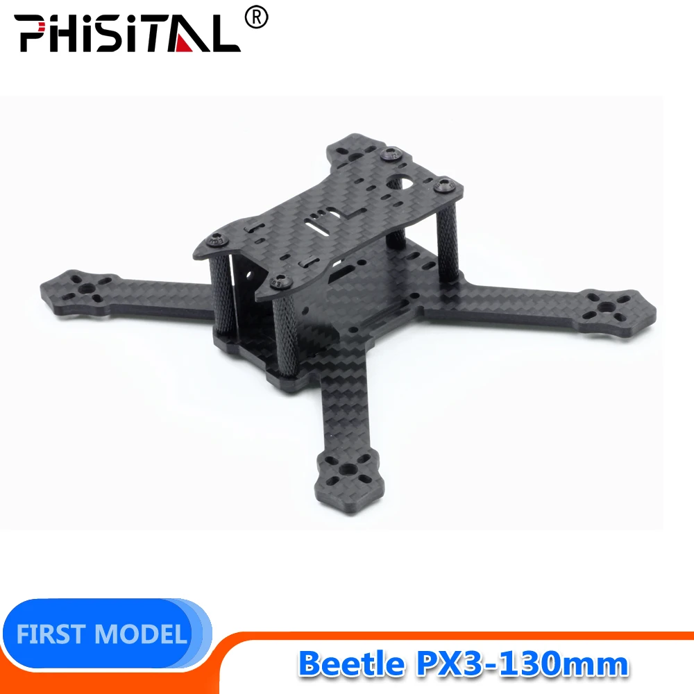 Набор рамок для дрона PHISITAL Beetle PX3 FPV 130 мм 3 дюймовая карбоновая мини Рама гоночного