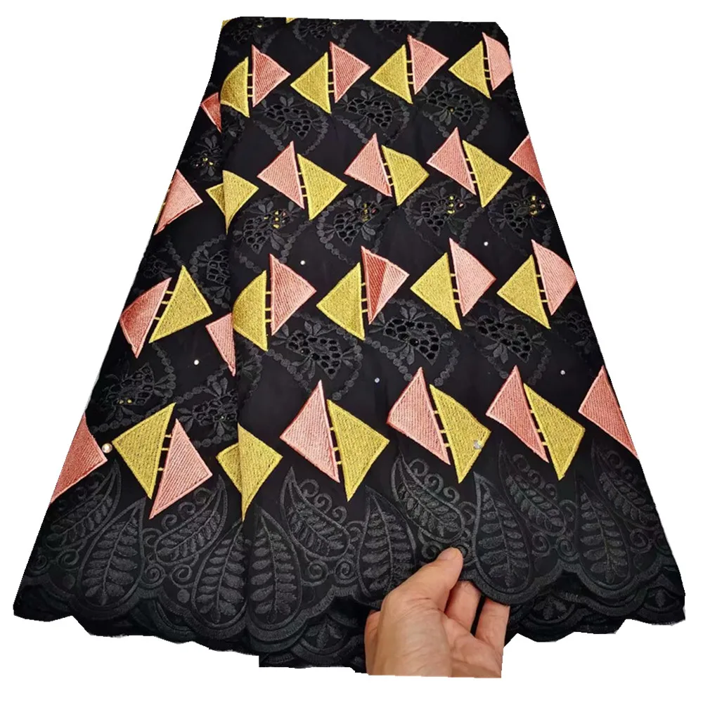 

Swiss Voile Lace In Switzerland Brode Autriche Coton 2021 High Quality Lace African Cotton Lace Fabric 5 Yards For Dress y19-88