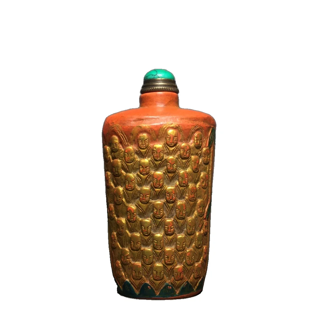 

Laojunlu Cinnabar Snuff Bottle имитация антикварной бронзы коллекция шедевров в традиционном китайском стиле ювелирные изделия