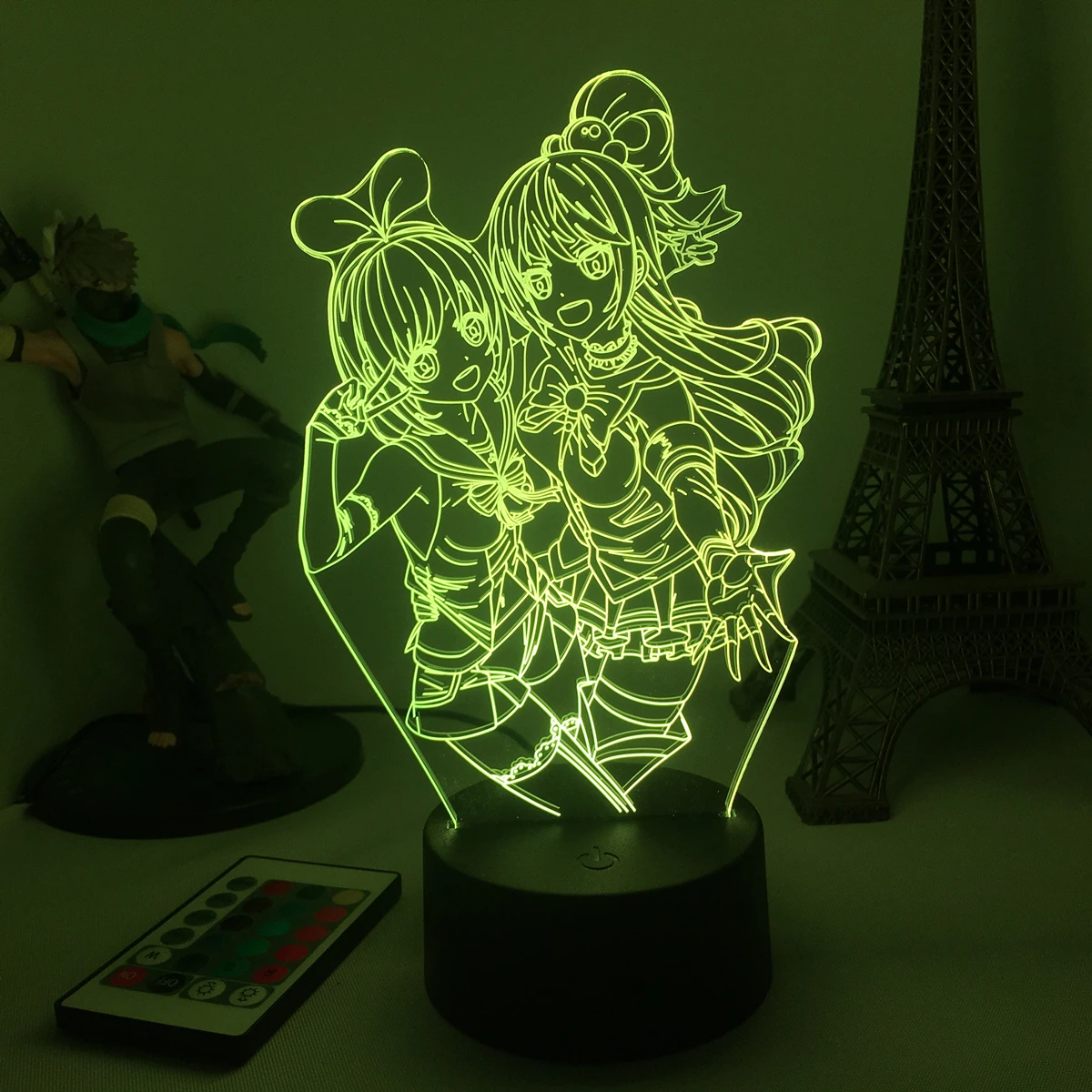 

Anime Kids Child Table 3d Lamp Gift Blessing On This Wonderful World Figure 3D Led Night Light for Bedroom Decor Nightlight