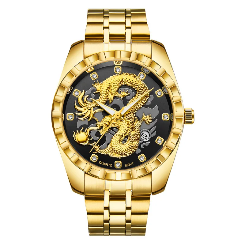 

Men's Watch Top Brand New Products China Shenlong Men's Quartz Watch Men's Business Casual Luminous Waterproof Gift