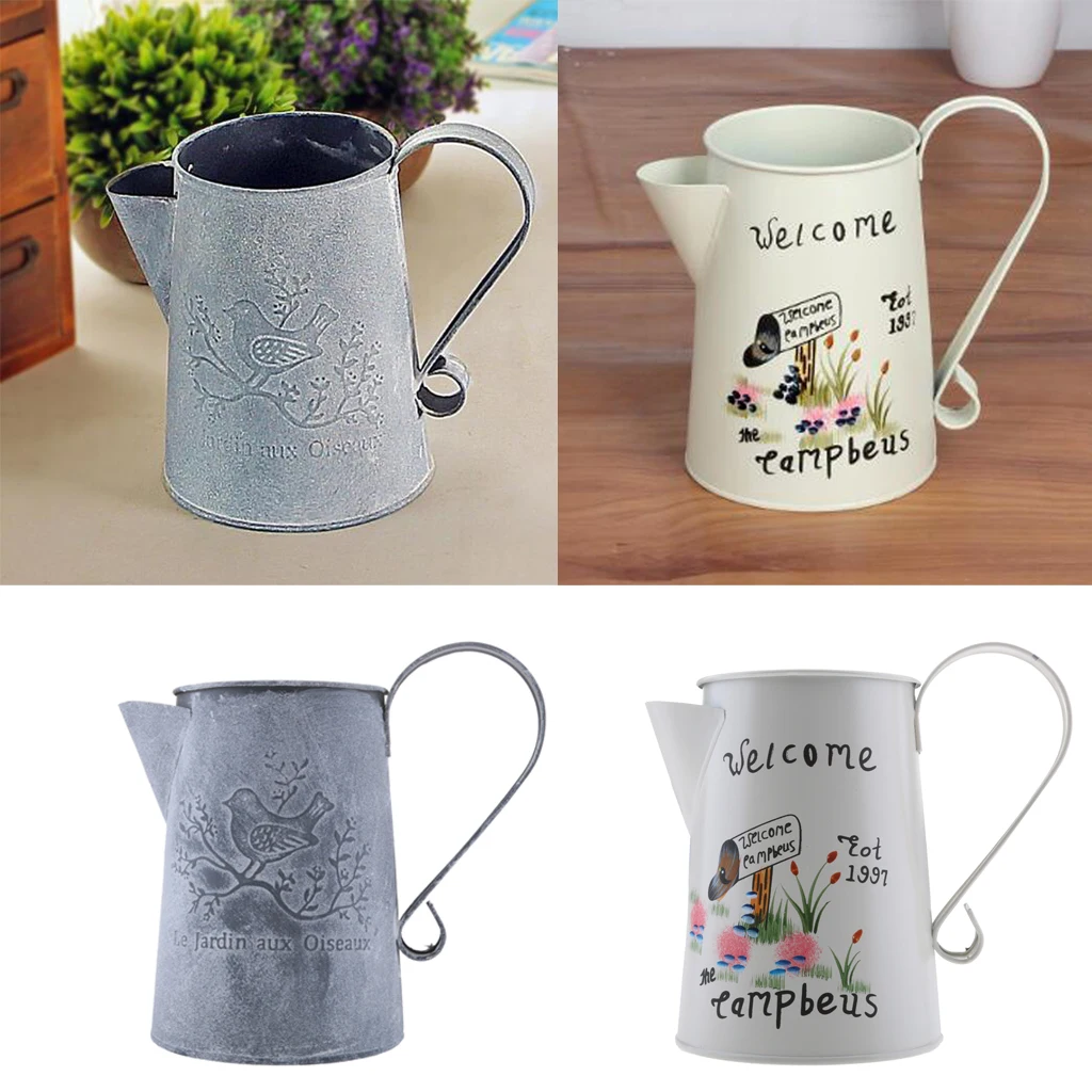 Ретро металлическая канистра Винтажные Украшения ваза для рукоделия домашний