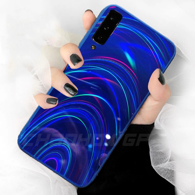 Роскошный чехол с зеркальной поверхностью для телефона Samsung Galaxy S8 S9 S10 A70 A50 A30 A10 A6 A7