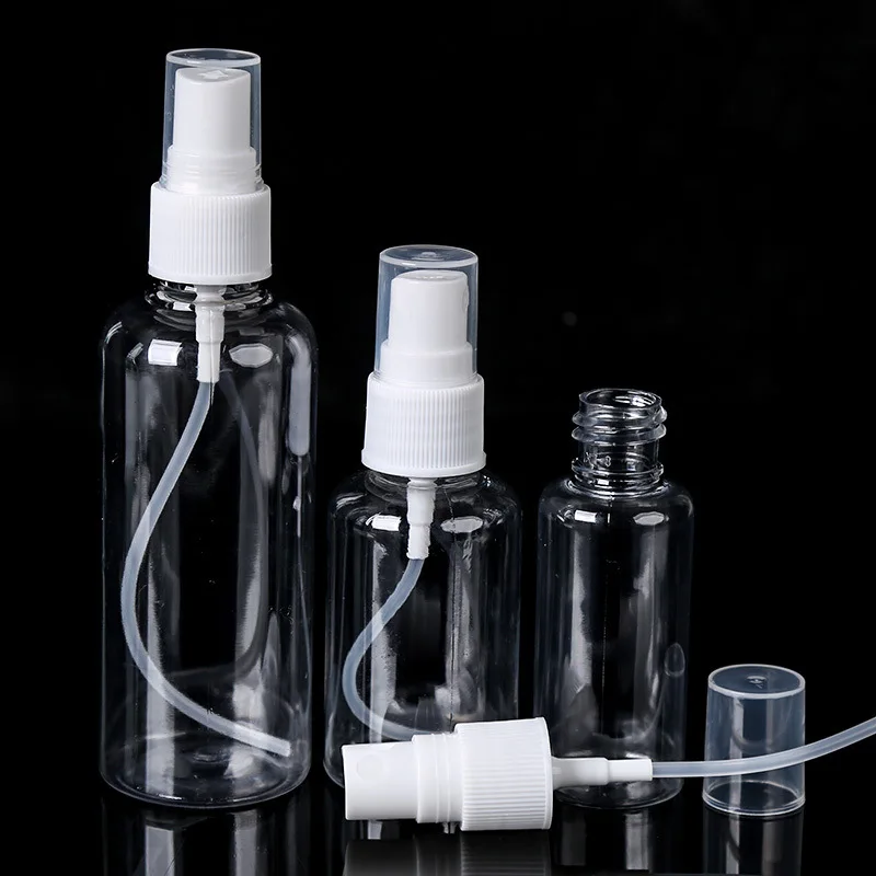 

1PCs*20-100ml Empty Transparent Plastic Spray Bottle Medical Oral Liquid Pack Fine Mist Atomizer Cosmetic Container
