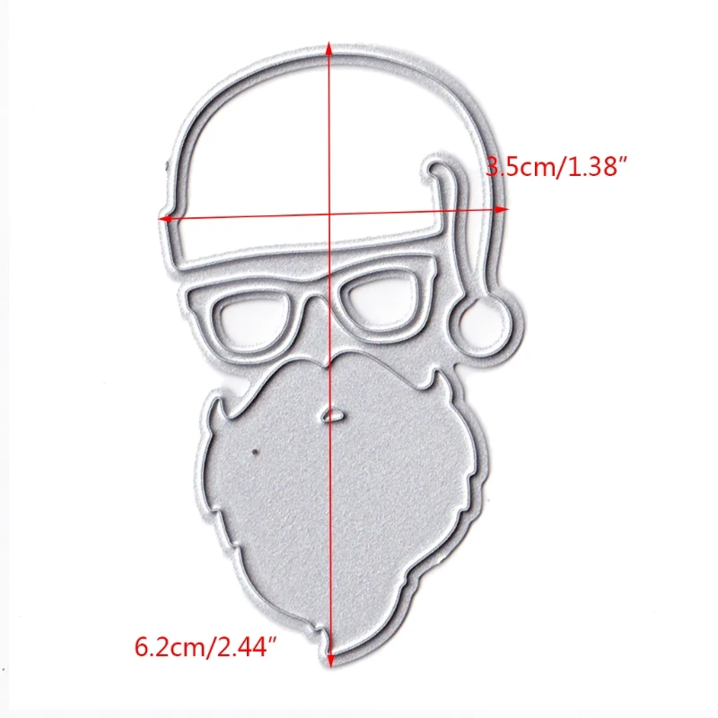

Hat Beard Glasses Metal Cutting Dies Stencil Scrapbooking DIY Album Stamp Paper D08D