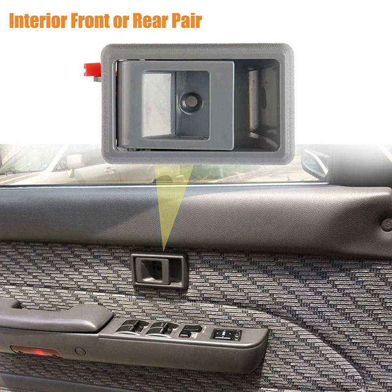1 Pair for Toyota Pickup Tacoma 1995-2000 Front Left Right Side Interior Door Handle 69206-04010/69205-04010 | Автомобили и
