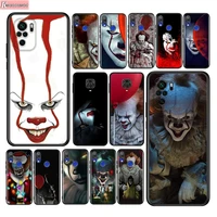 pennywise clown horror silicone cover for xiaomi redmi note 10 10s 9 9s pro max 9t 8t 8 7 6 5 pro 5a phone case