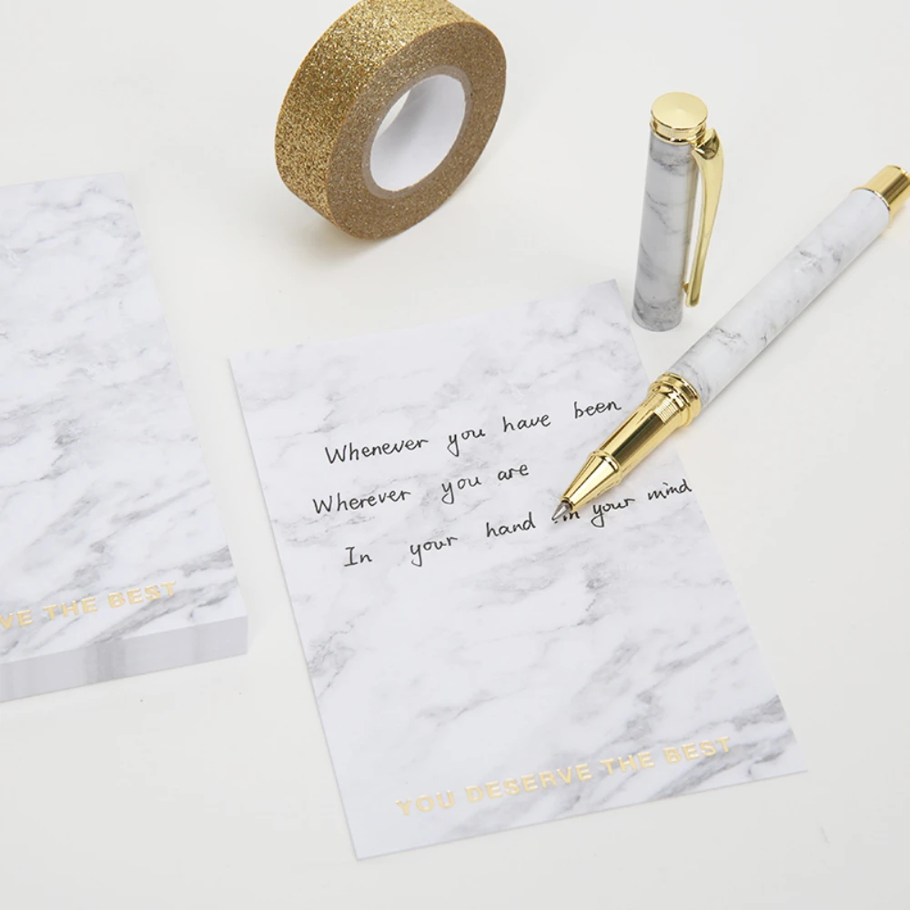 Мраморные канцелярские принадлежности подарочный набор креативные офисные