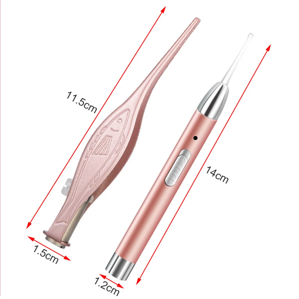 

Earwax Removal Kit USB Rechargeable Ear Pick Cleaner With LED Light For Kids Adults W/5X Magnifying Glass Portable