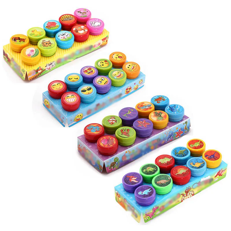 Штамп детский сделай сам 10 шт. живопись детская игрушка Мультяшные животные