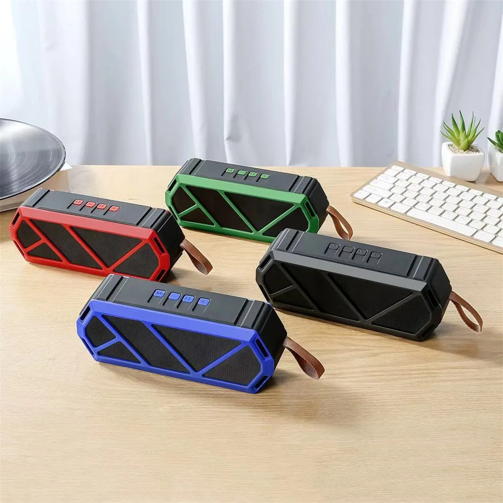 Новинка стильный сабвуфер с геометрическим принтом беспроводная bluetooth-колонка